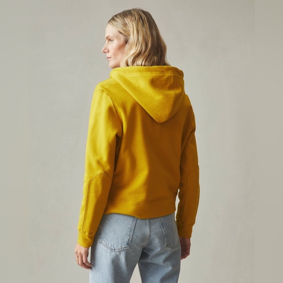 NEW American Giant Women's Relaxed Classic Full Zip Jacket in Golden Palm, Small - Picture 2 of 13